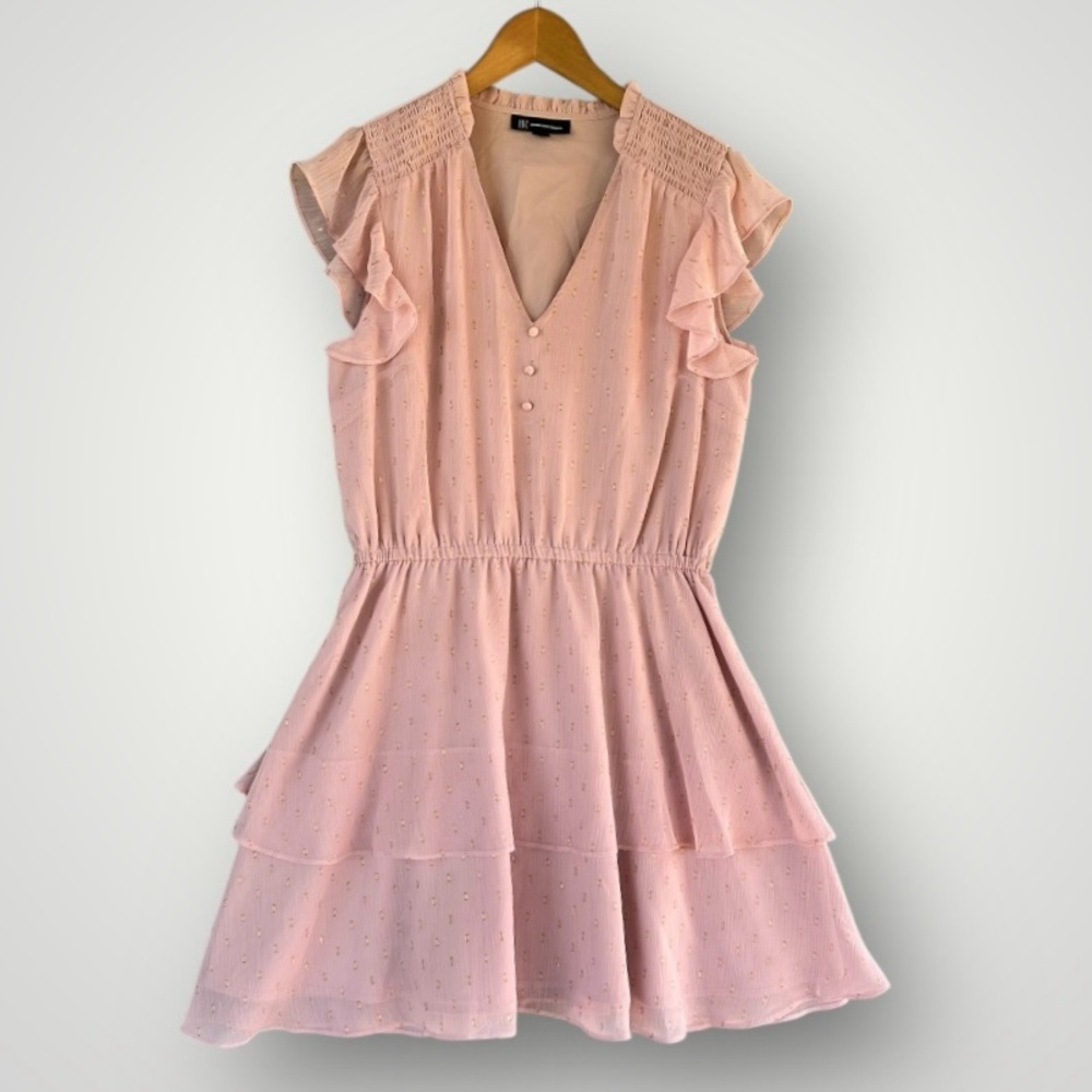 INC International Concepts Pink Ruffle Dress